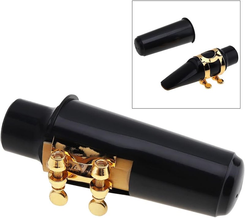 OriGlam Alto Sax Mouthpiece Set, Professional Alto Sax Saxophone Mouthpiece Kit with Cap Metal Buckle Reed Pads Musical Instruments for Alto Saxophone Replacement - Image 4